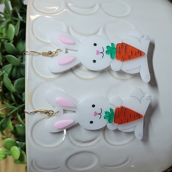 EASTER BUNNY EARRINGS - Picture 5 of 5
